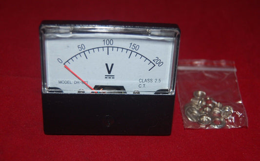 1PC DC 0-200V Analog Voltmeter Panel Voltage Meter 670  60*70mm directly Connect