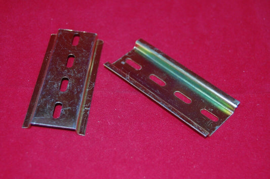 3PCS Din Rail Slotted Steel 0.8mm thickness 80mm Length 35mm width 1.38"x3.15"