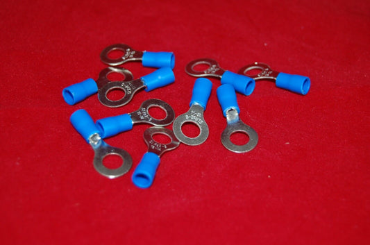 50PCS RV2-4 #8 cold press ring terminal, round terminals AWG 16-14