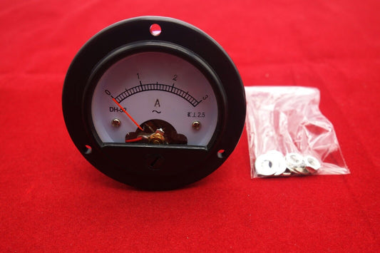 1pc AC 0-3A Round Analog Ammeter Panel AMP Current Meter Dia. 66.4mm DH52
