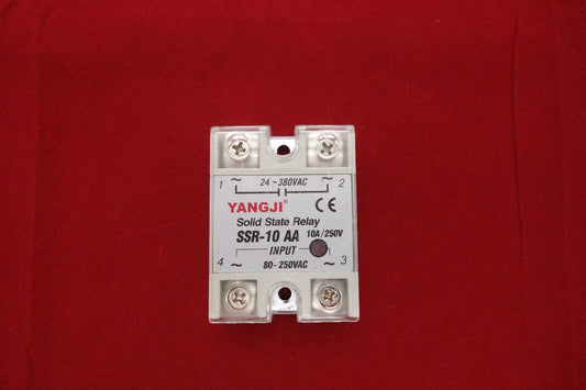 1pc  SSR- 10AA Solid State Relay Module AC-AC with Cover 80-250V AC Input