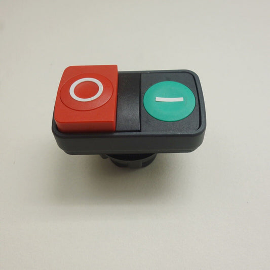 1PC 22MM Flush Green Extended Red DOULE HEADED Pushbutton Head FITS ZB5AL7341