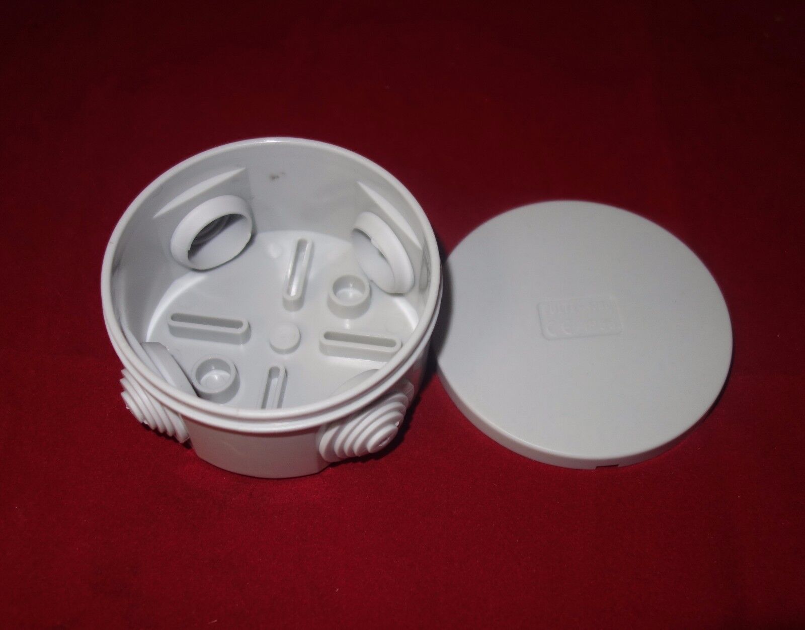 2PCS Round Plastic Waterproof Electrical Junction box 80*40mm IP56 4 cable Entry
