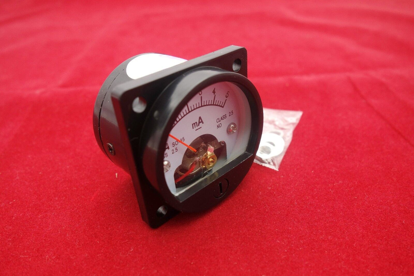 1PC DC 0-5MA Analog Ammeter Panel AMP Current Meter SO45 Cutout 45mm direct wire