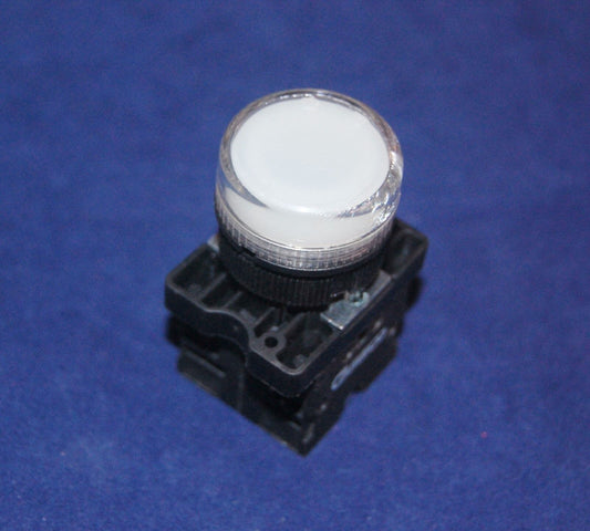 1PC 22MM White LED Pilot Fits XB2-EV61 BA9S 6V AC/DC LED Blub included