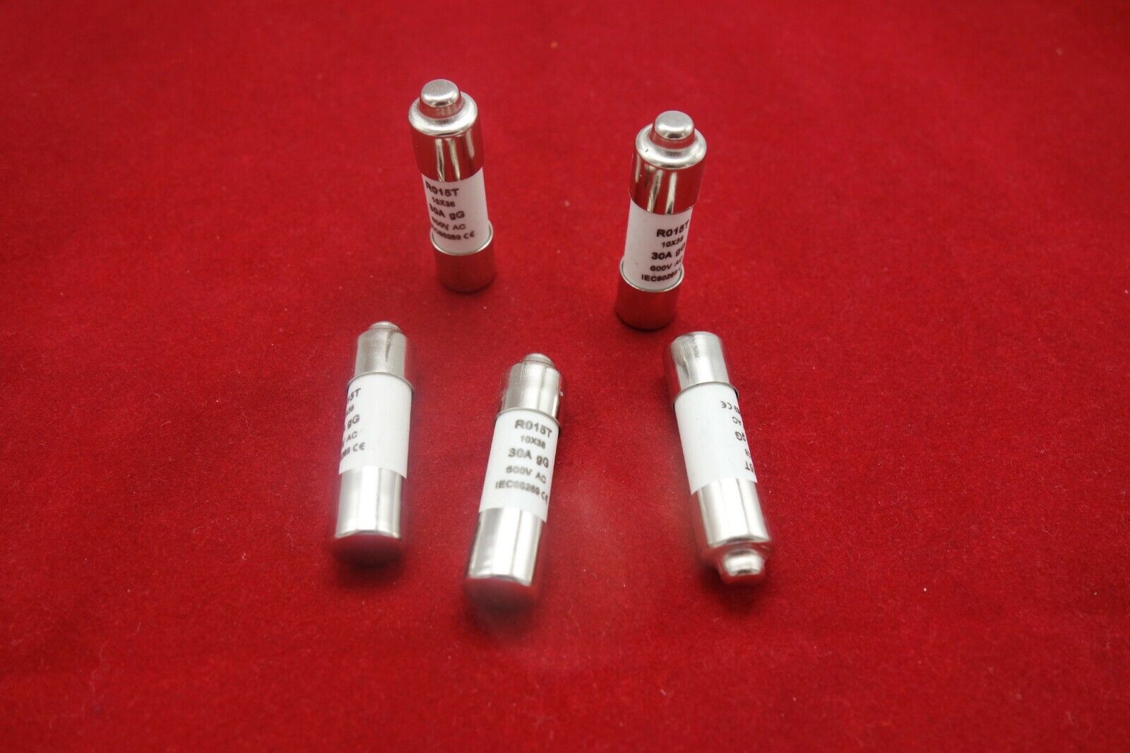 5Pcs ATQR RO15T 600V 30A 10 x 38mm Ceramic Cylindrical Fuse Links gG Time delay