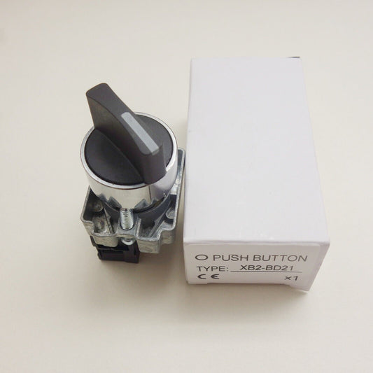 2PCS  22mm Select switch 2 Position Latching Fits XB2-BD21 Maintain Selector