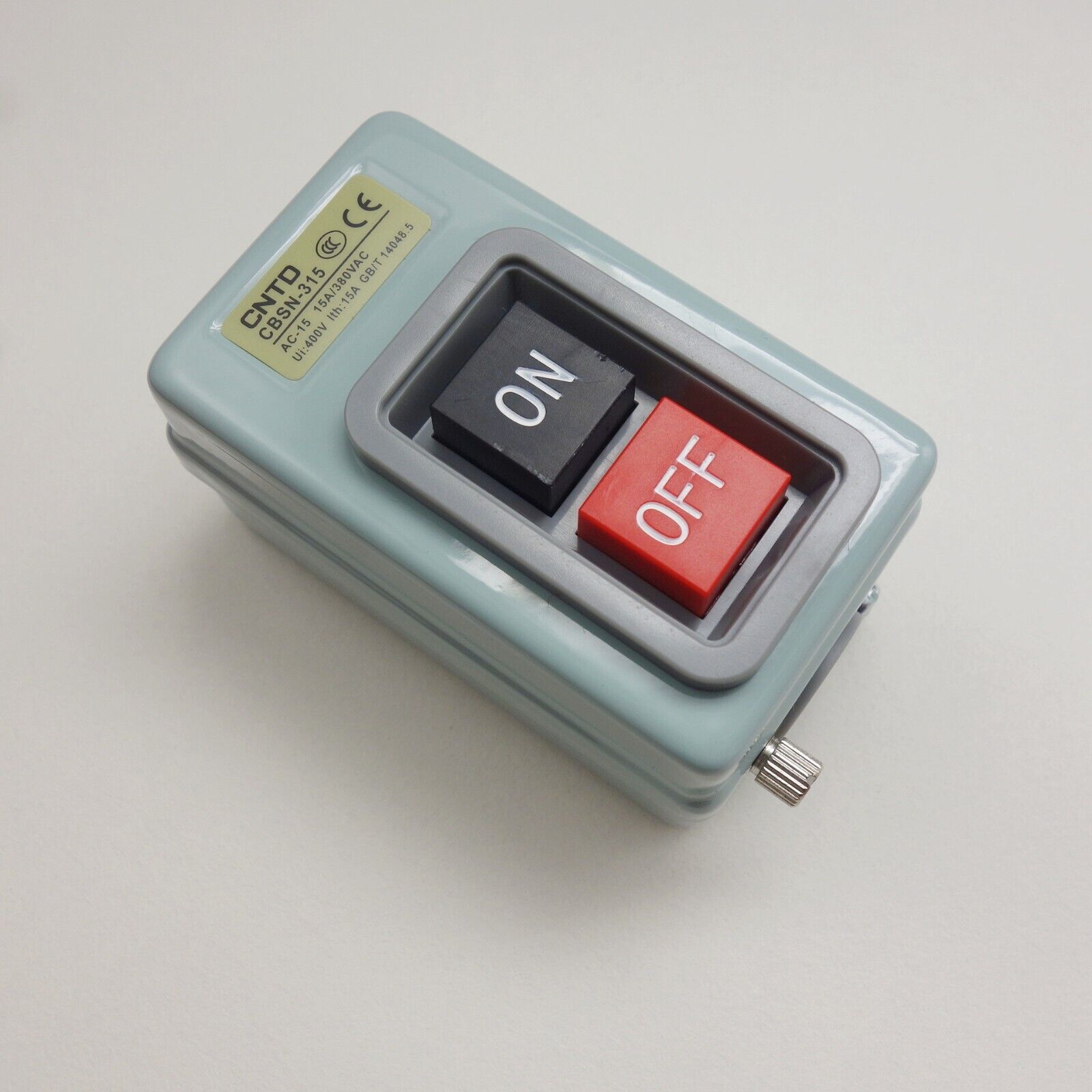 1PC 3 PHASES 2.2KW 15A Self-locking POWER PUSHBUTTON SWITCH Fits TBSN-315 BS216B