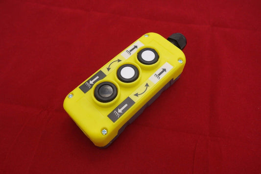 1PC 3 Buttons Hand Remote Hoist And Crane Pendant Control Station T-2