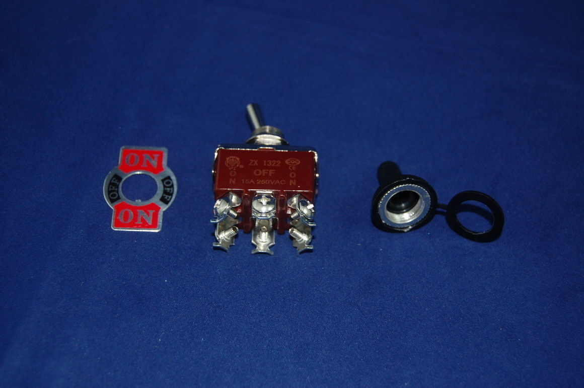 2PCS 6PIN ON-OFF-ON Toggle Switch 15A Screw Termianls MOMENTARY  water proof