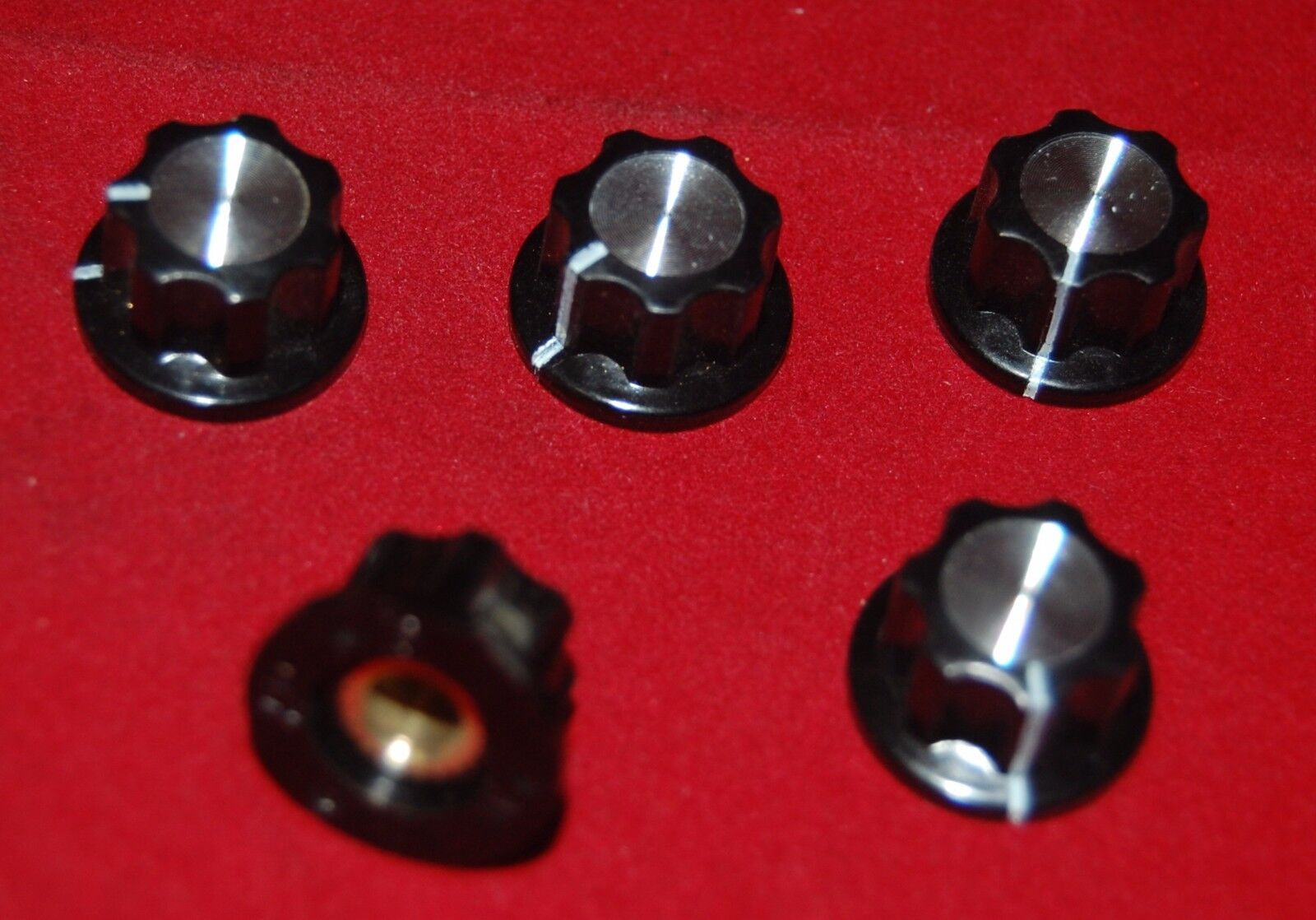 10PCS Dia.6mm Hole Plastic Shell Potentiometer Rotary Knobs Grip 12.7mm Height