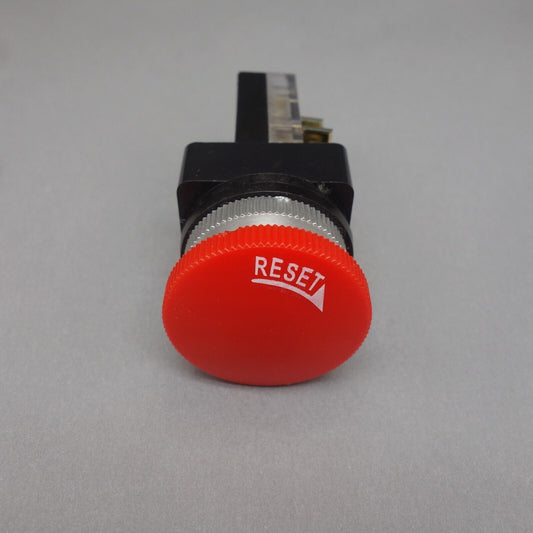 1PC Cutout Dia. 30mm Turn to release RED 40mm Mushroom Head push button switch