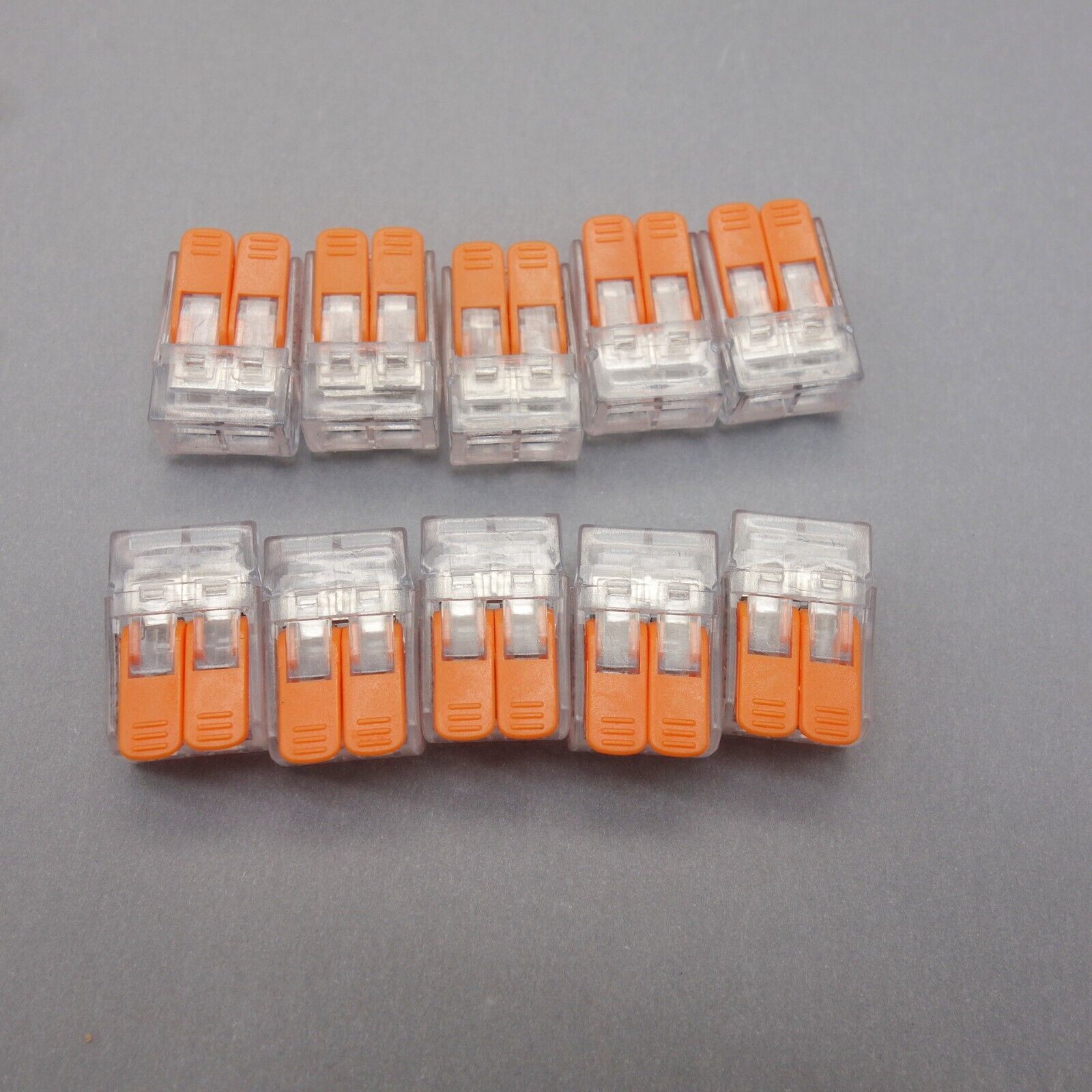 10PCS Transparent PUSH IN QUICK CONNECTOR terminal block 41A 2 3 5P 0.2-6MM2