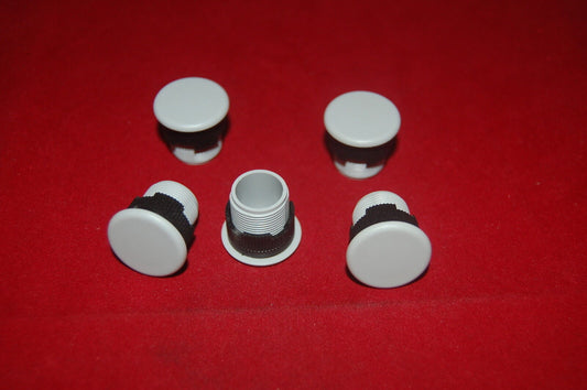 5PCS Plastic Circular Blanking Plug 16mm Fits ZB6 Y005 Flush mounting kit Gray