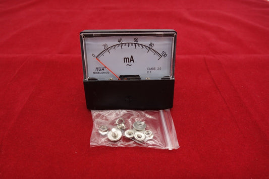 1PC AC 0-100mA  Analog Ammeter Panel AMP Current Meter 60*70MM directly Connect