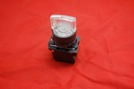22mm ILLUMINATED Selector switch 2 Position Fits White XB5AK121G5 110V Maintain