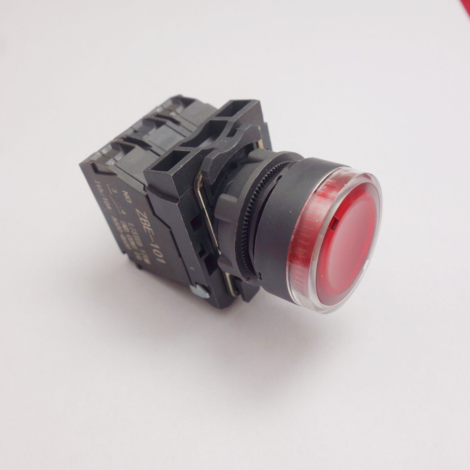 Illuminated pushbutton with flush push Fits XB5AW34B5 RED 24V LED Momentary