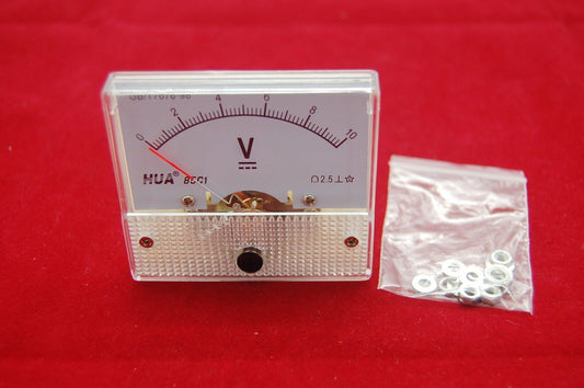 DC 0-10V Analog 85C1 56*64mm Voltage Analogue Panel meter directly Connect