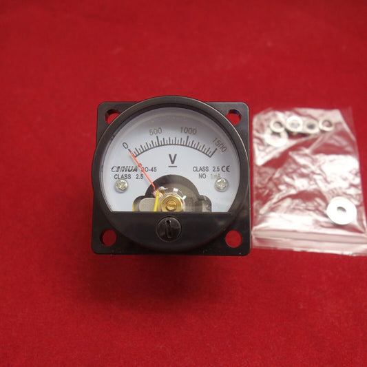 DC 0- 1500V Analog Voltmeter Analogue Voltage panel meter SO45 1500V/1mA