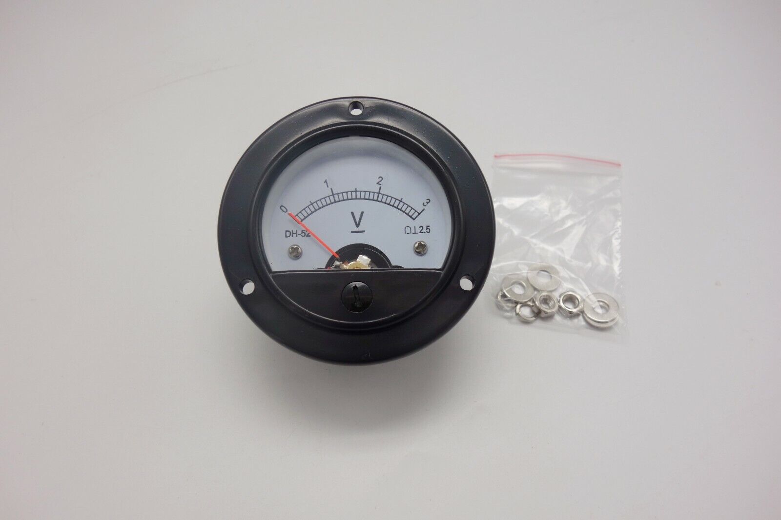 DC 0-3V Round Analog Voltmeter Analogue Voltage panel meter Dia. 66.4mm DH52