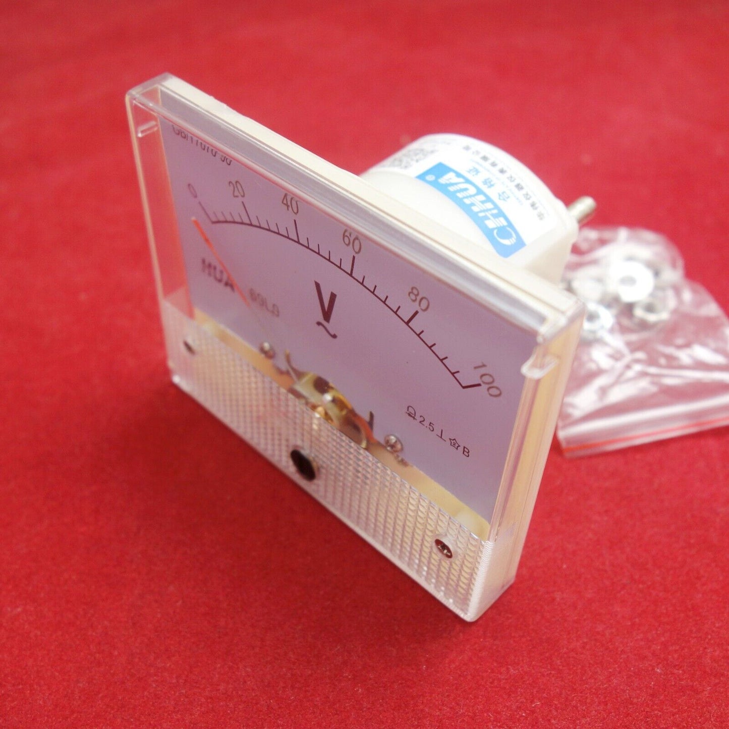 1PC AC 0-100V Analog VOLTMETER Voltage Meter 100V 65*80MM 69L9 direct connect