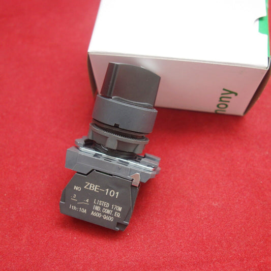 1PC 22mm Selector switch 2 Position Fits XB5 AD21 Select Switch 1NO STAY PUT