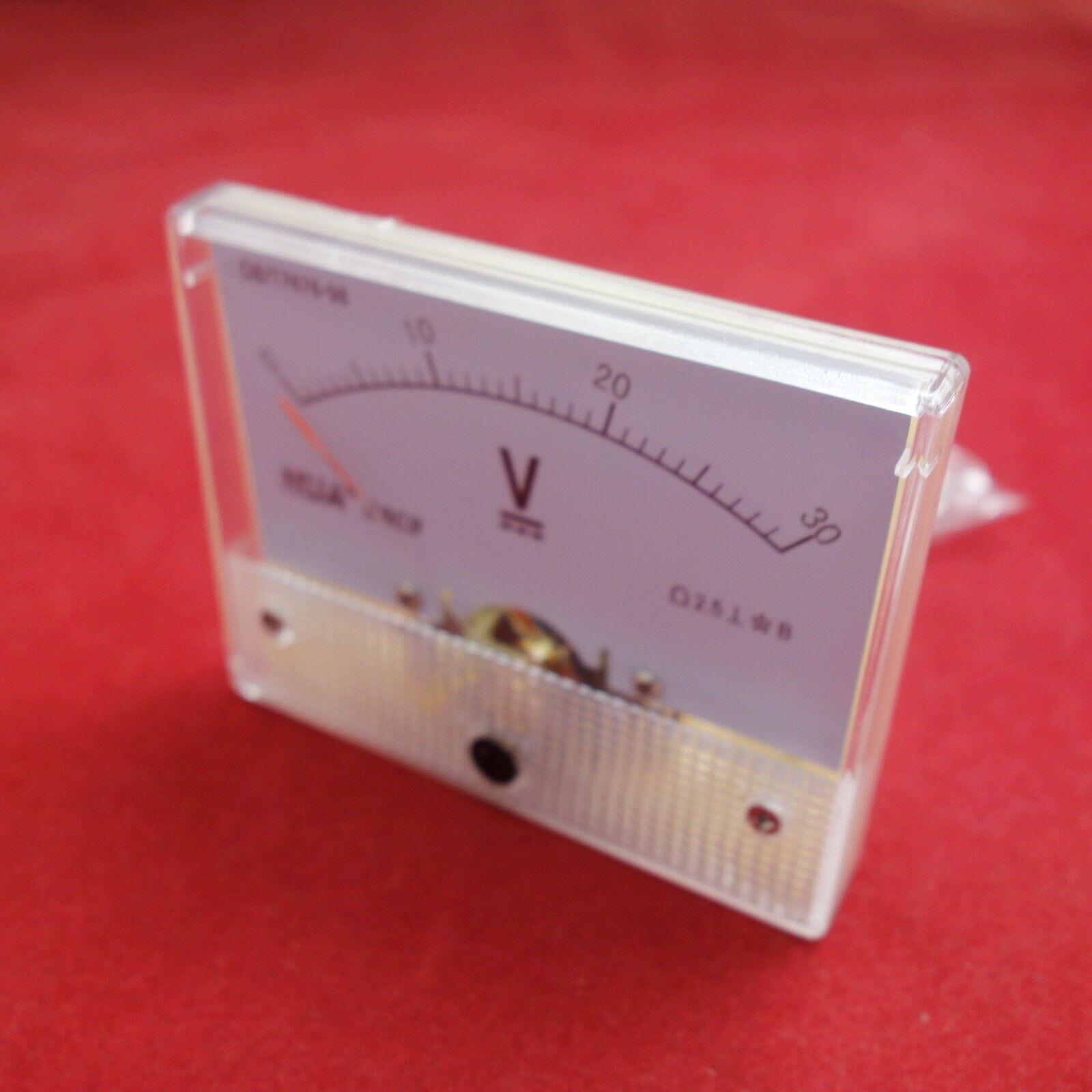 1PC DC 0-30V Analog VOLTMETER Voltage Meter 10V 80*65MM 69C9 direct connect