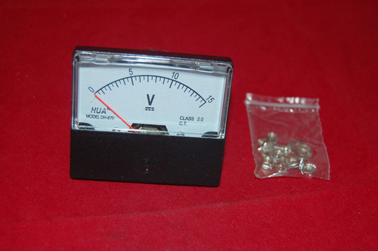 DC 15V Analog Voltmeter Panel Voltage Meter DC 0-15V 60*70mm directly Connect