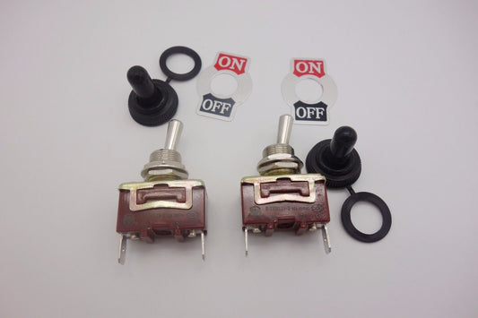2PCS 2 PIN ON-OFF Toggle Switch 15A 250V Plug in Termianls maintain water proof