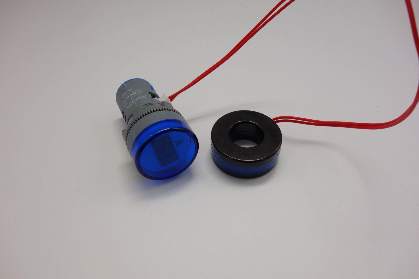 22MM Blue 3 digital LED AC 0-100A  Ammeter AMP Current meter Pilot Light type