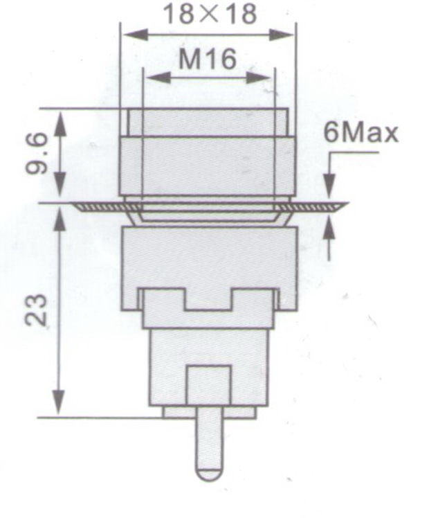 2PCS 16MM White Square Latching PUSH BUTTON LED ILLUMINATED 12V AC/DC 5 PINS