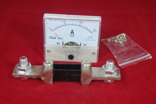 1PC DC 300A Analog Ammeter Panel AMP Current Meter 85C1 0-300A DC with Shunt
