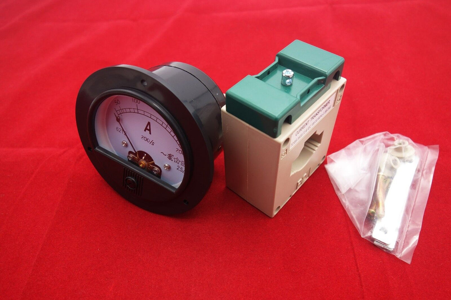 AC 0-200A ROUND Analog Ammeter Panel Current Meter Dia. 90mm with Transformer
