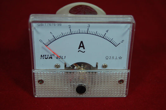 AC 5A Analog Ammeter Panel AMP Current Meter 85C1 0-5A AC directly connected