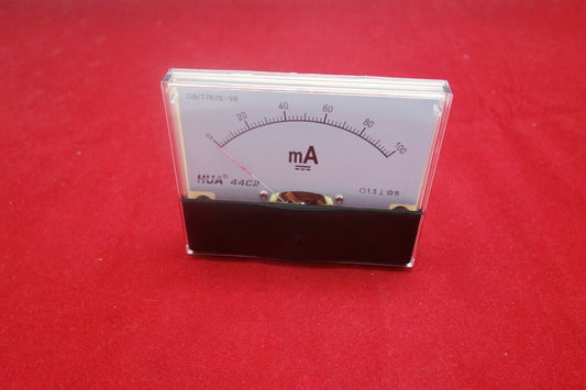 1pc DC 100mA Analog Ammeter Panel Current Meter 44C2 80*100MM DC direct Connect