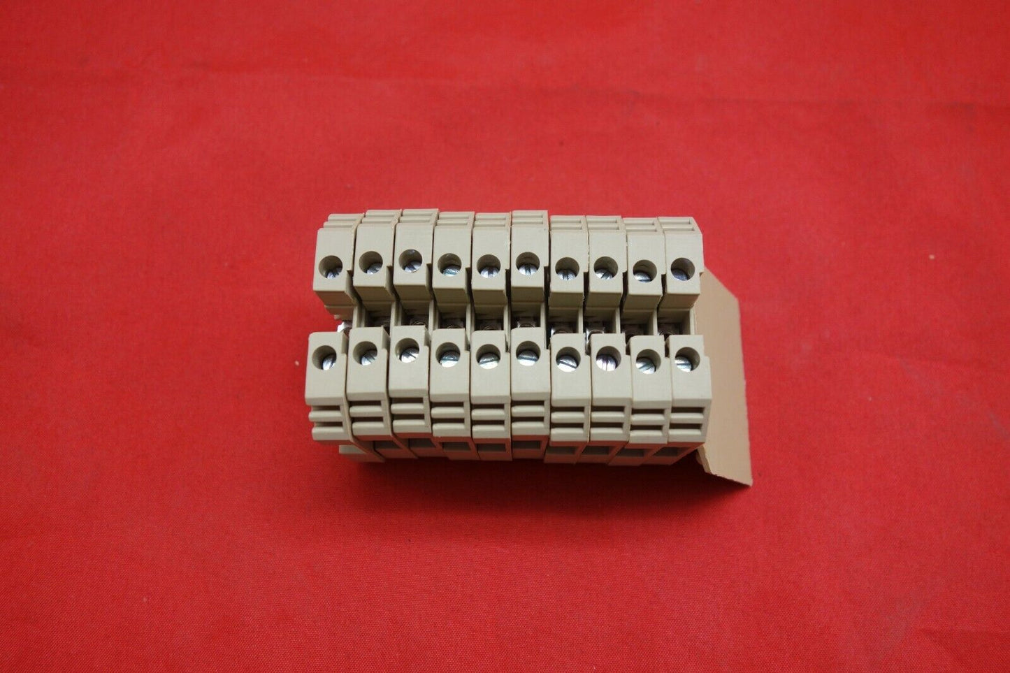 10PCS SAK/JXB 2.5EN Din Rail NS35 Type Combined Terminal block with one cover