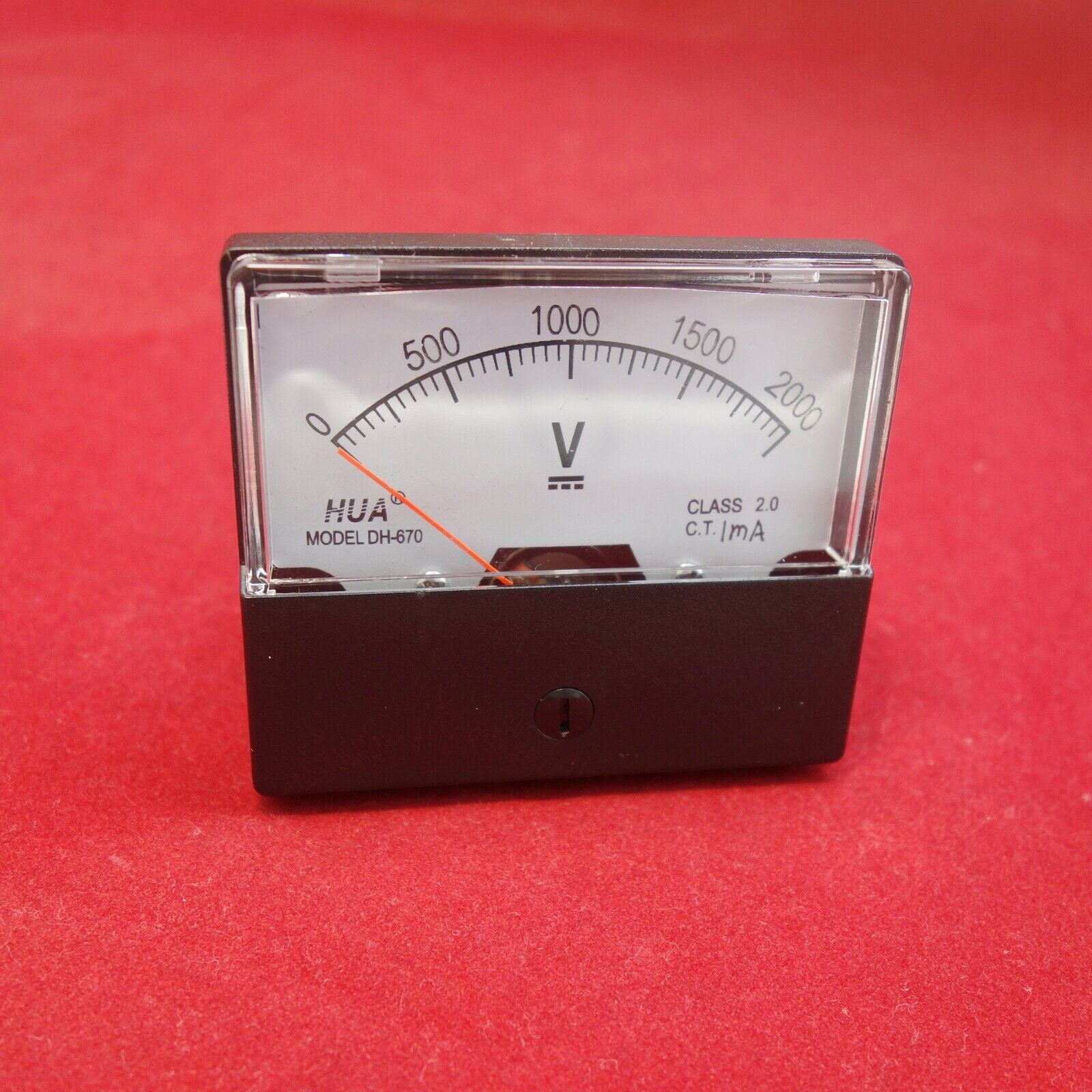 1PC DC 2000V  1mAnalog Voltmeter Panel Voltage Meter 60*70MM