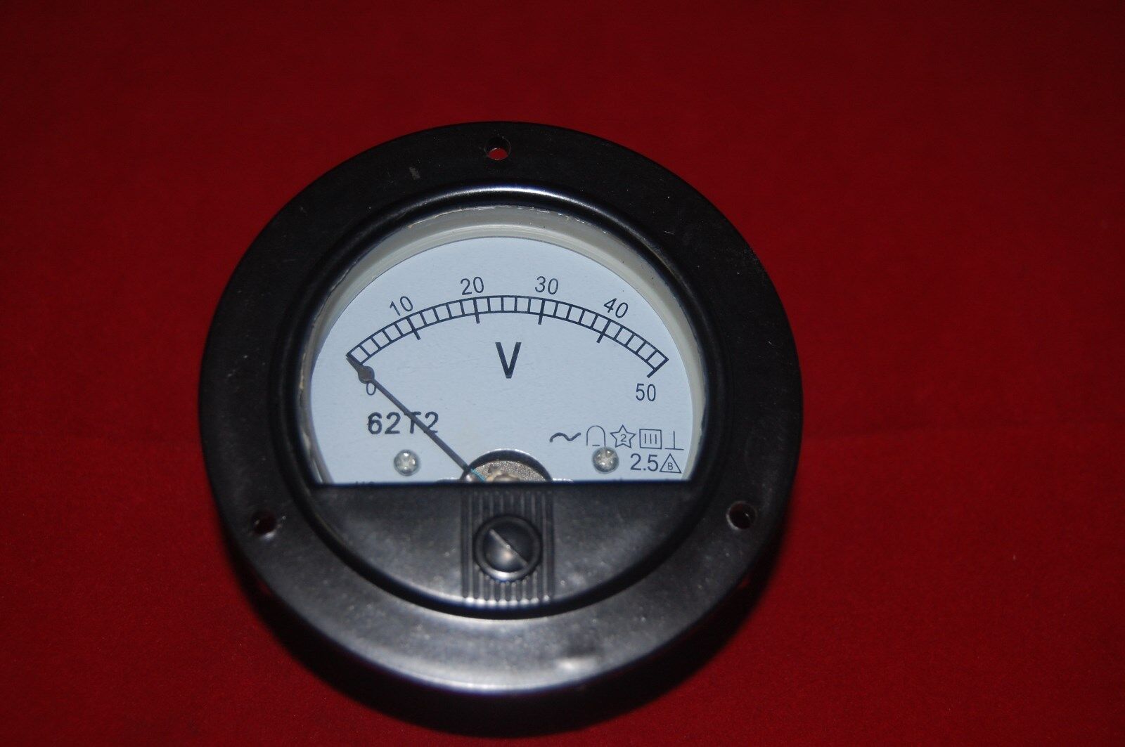 AC 0-50V Round Analog Voltmeter Voltage Panel Meter  Dia. 90mm directly Connect