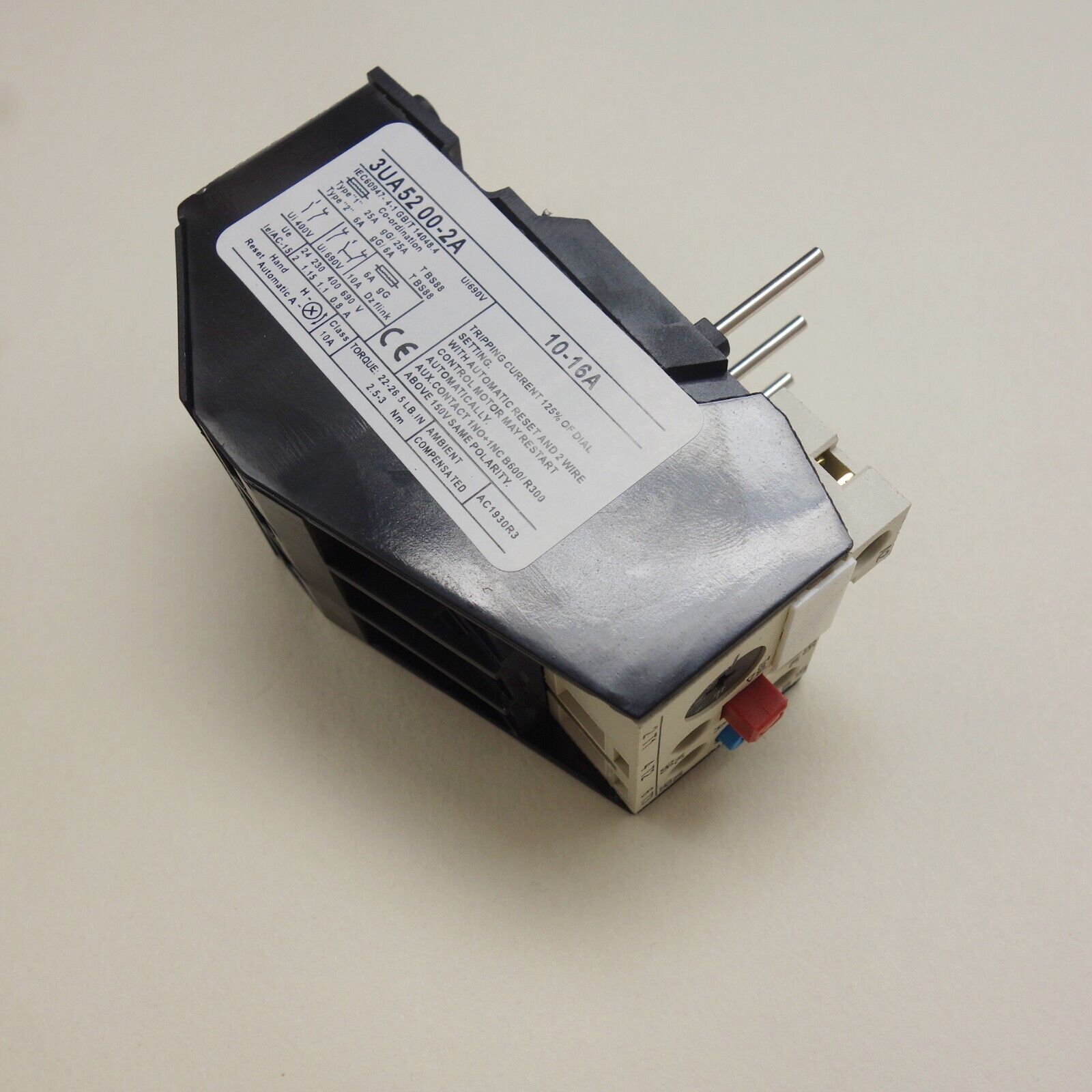 1PC NEW IN BOX FITS 3UA52 00 0E-2C THERMAL OVERLOAD Relay Replacement 0.25-25A