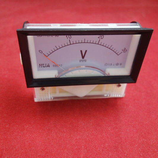 1PC DC 0-30V Analog VOLTMETER Voltage Meter 30V 69C17 69C9 direct connect