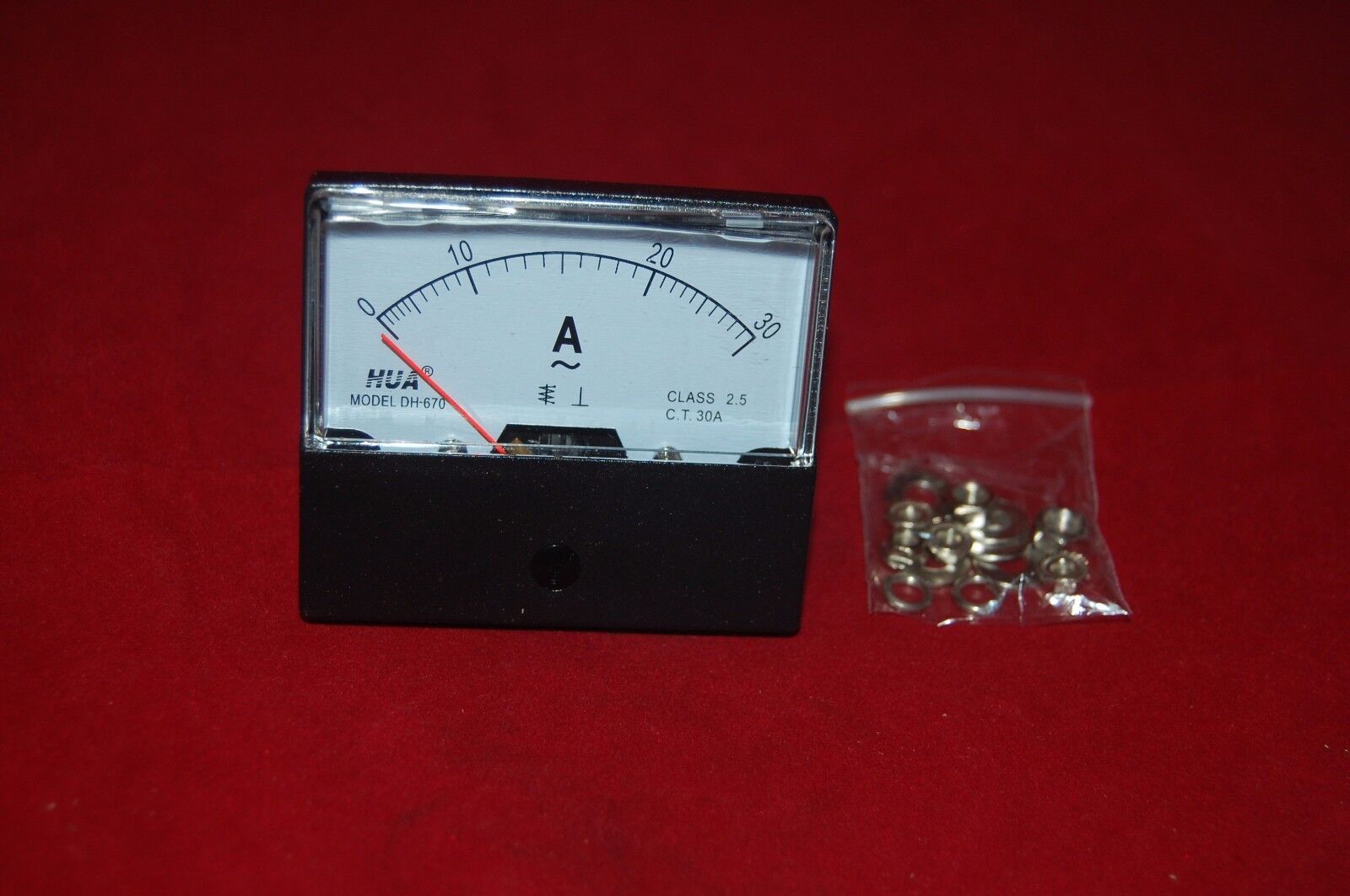 1PC AC 0-30A  Analog Ammeter Panel AMP Current Meter 60*70MM No Need Shunt