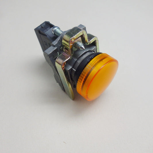 2PCS 22MM XB4 YELLOW Pilot light with integral LED FITS XB4BVM5 220V AC