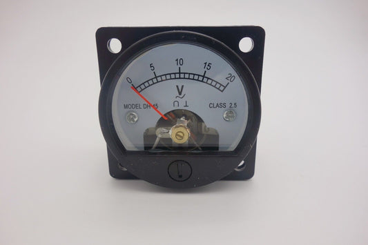 1pc AC 0-20V ROUND Analog Voltmeter Panel Voltage Meter SO45 directly Connect