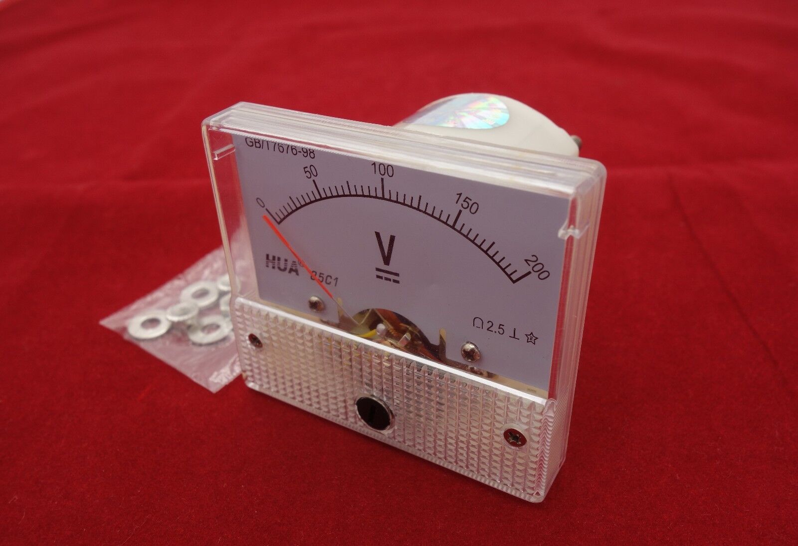 DC 0-200V Analog 85C1 Voltage Analogue Panel meter Directly connnected