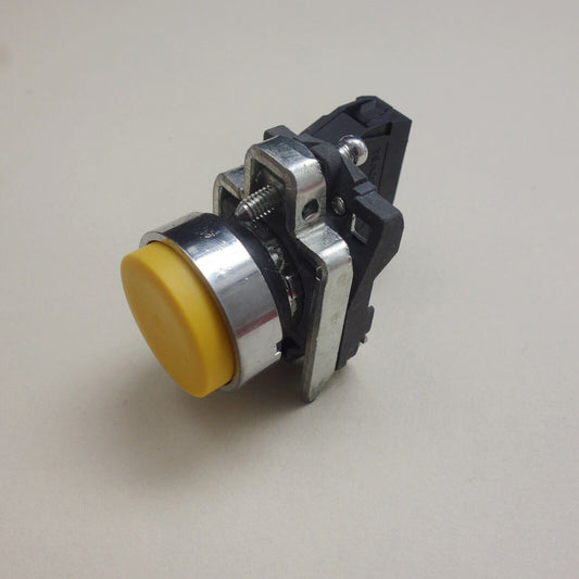 1PC 22MM PUSHBUTTON SWITCH FITS XB4BL51 YELLOW 1NO Projecting push XB4BL
