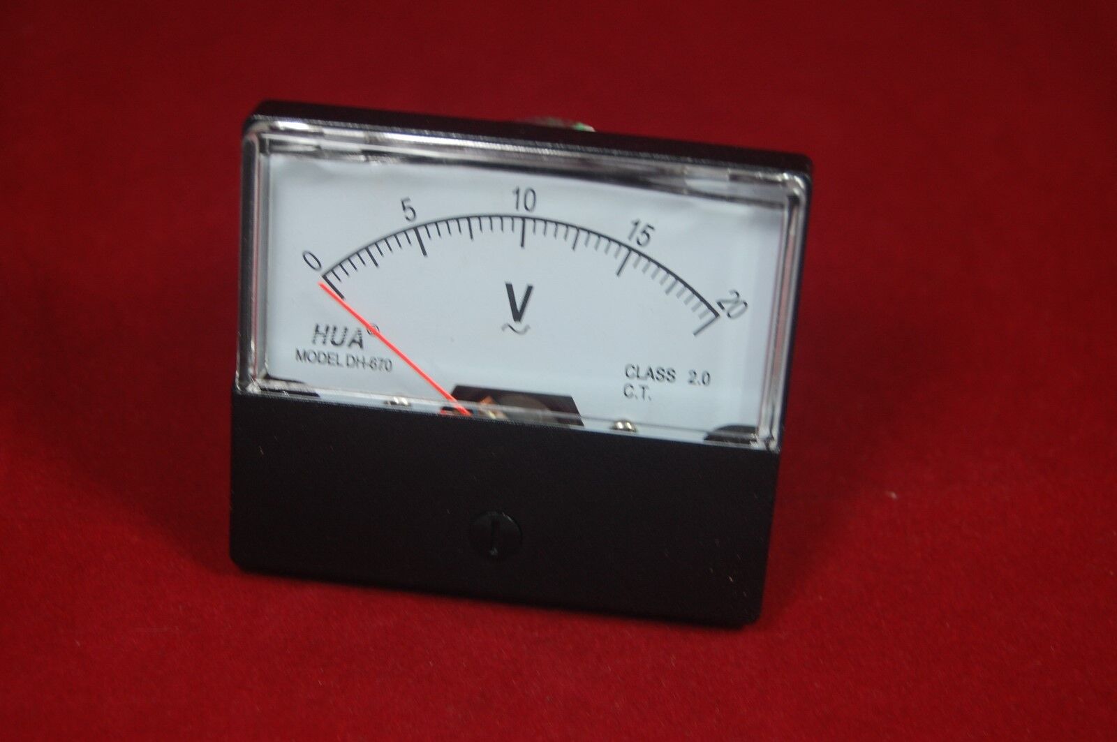 AC 0-20V Analog Voltmeter Analogue Voltage Panel Meter 60*70mm direct Connect