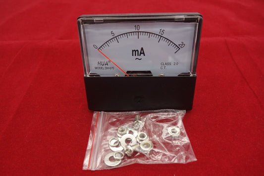 AC 20mA Analog Ammeter Panel AMP Current Meter 0-20mA 60*70MM directly Connect