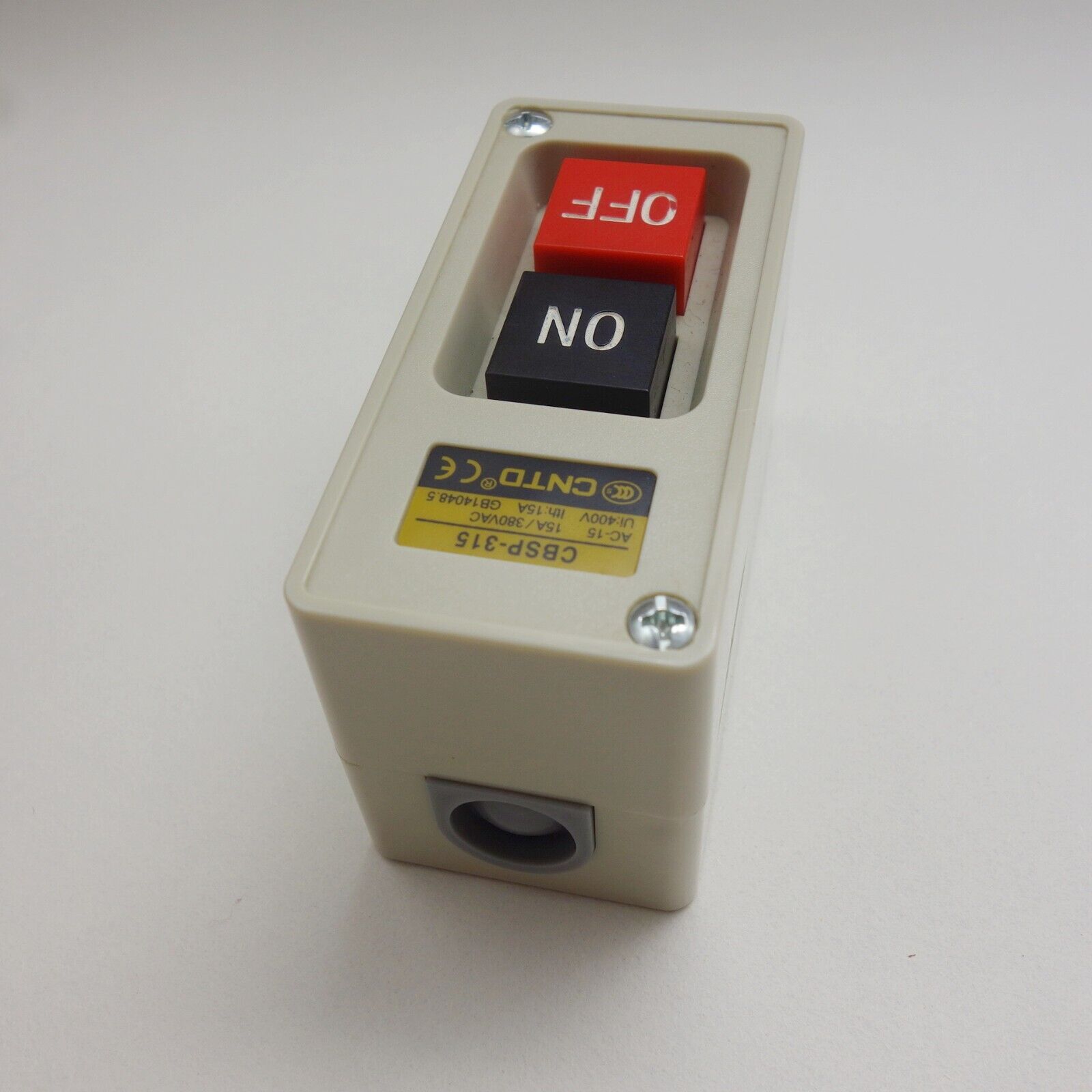 1PC 3 PHASES 2.2KW 15A ON/OFF Self-Locking POWER PUSHBUTTON SWITCH Fits TBSP315