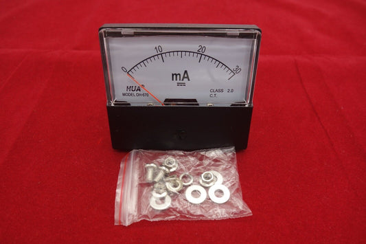 1PC DC 0-30mA  Analog Ammeter Panel AMP Current Meter 60*70MM directly Connect