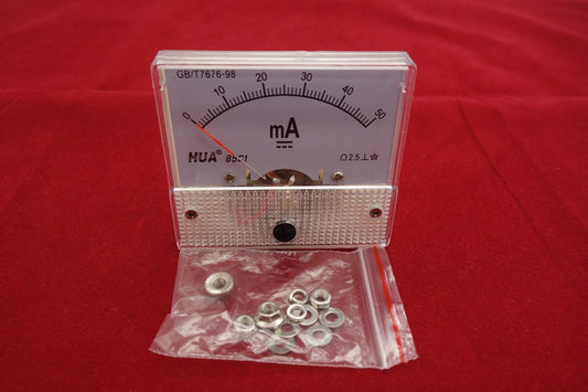 DC 50mA Analog Ammeter Panel Current Meter 85C1 0-50mA DC directly Connect